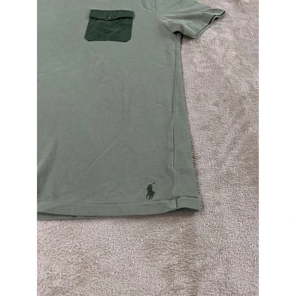 Polo Ralph Lauren Mens Pocket T Shirt‎ Green Casual Short Sleeve Top